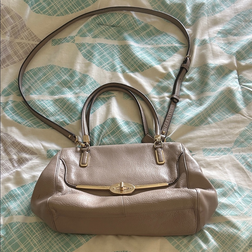 Coach Mauve/ Beige Crossbody Bag
